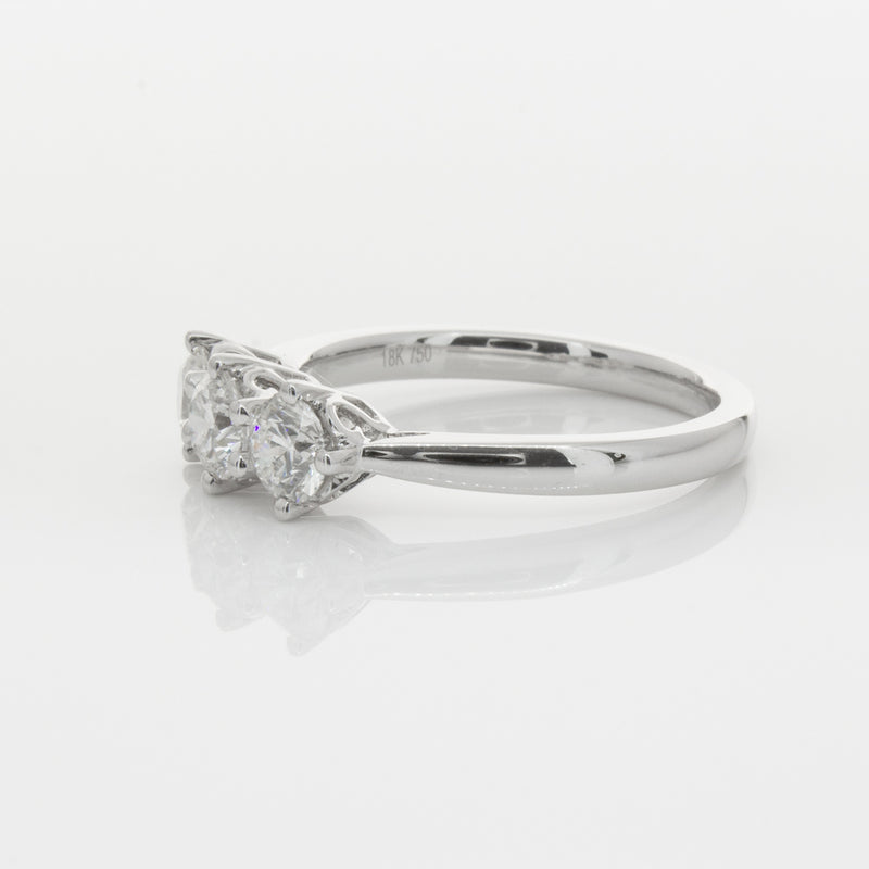 18ct White Gold .90ct Diamond Coronado Ring-Ring-Walker & Hall