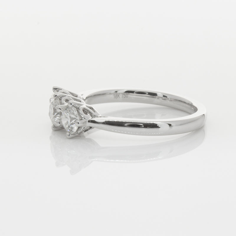 18ct White Gold .90ct Diamond Coronado Ring-Ring-Walker & Hall