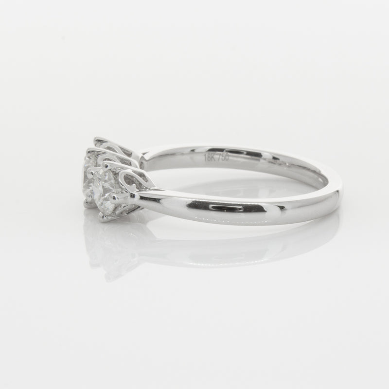 18ct White Gold .90ct Diamond Coronado Ring-Ring-Walker & Hall