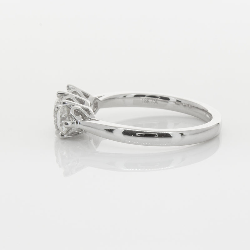 18ct White Gold .90ct Diamond Coronado Ring-Ring-Walker & Hall