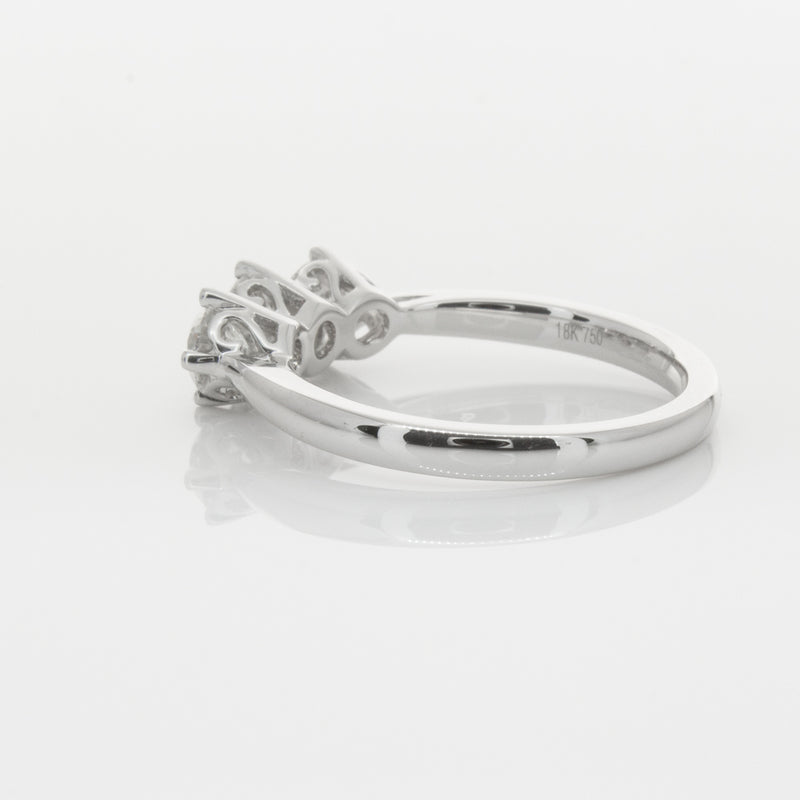 18ct White Gold .90ct Diamond Coronado Ring-Ring-Walker & Hall