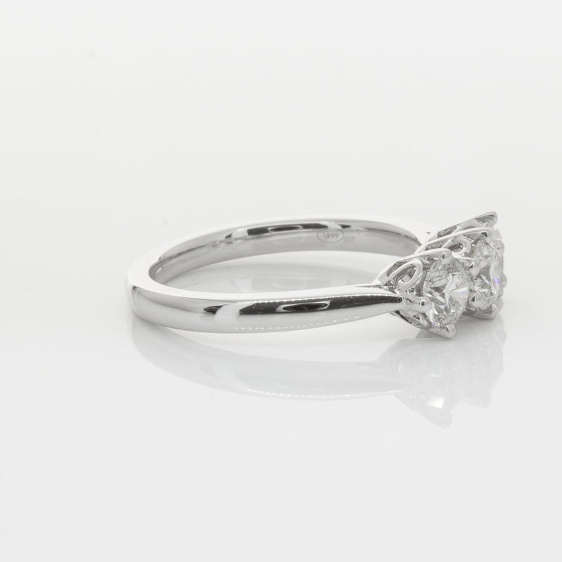 18ct White Gold .90ct Diamond Coronado Ring-Ring-Walker & Hall
