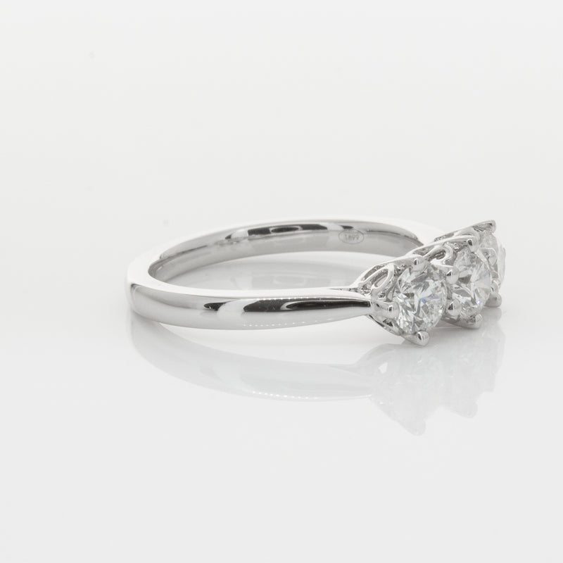 18ct White Gold .90ct Diamond Coronado Ring-Ring-Walker & Hall
