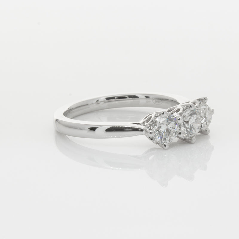 18ct White Gold .90ct Diamond Coronado Ring-Ring-Walker & Hall