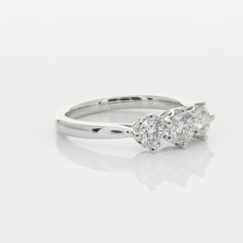 18ct White Gold .90ct Diamond Coronado Ring-Ring-Walker & Hall