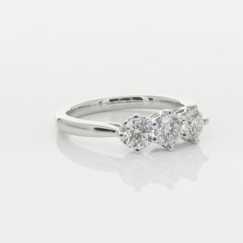 18ct White Gold .90ct Diamond Coronado Ring-Ring-Walker & Hall
