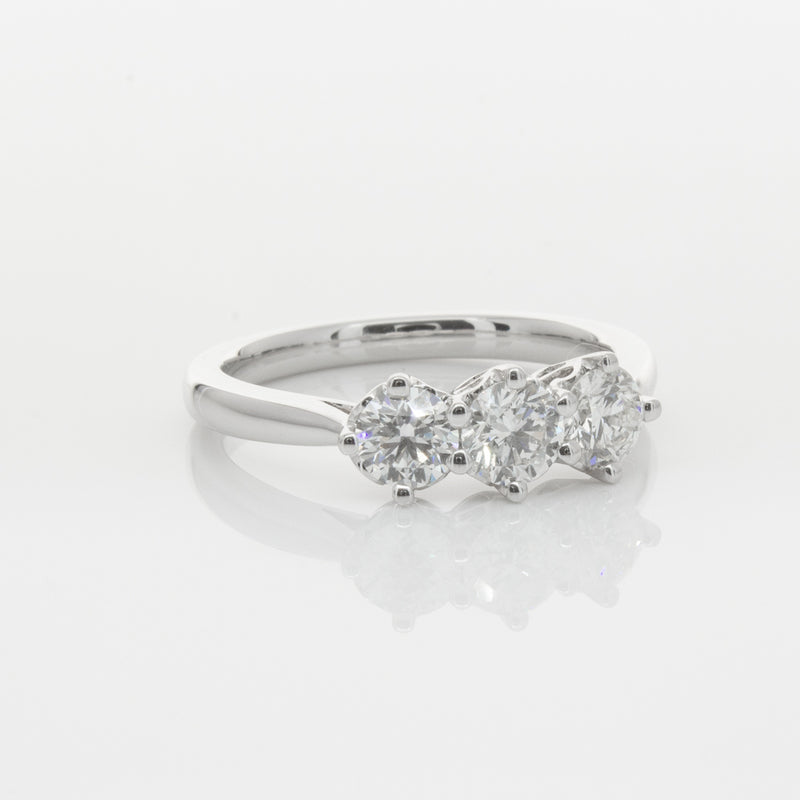 18ct White Gold .90ct Diamond Coronado Ring-Ring-Walker & Hall
