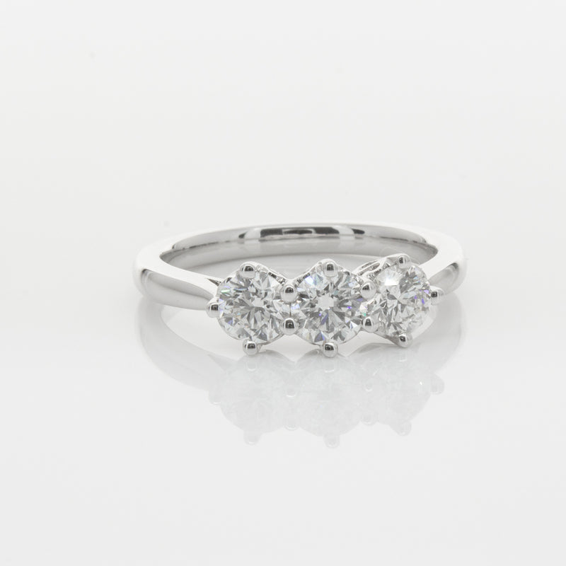 18ct White Gold .90ct Diamond Coronado Ring-Ring-Walker & Hall