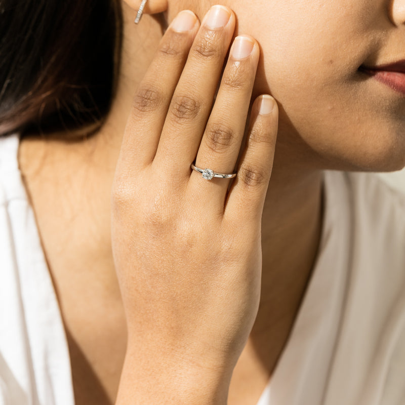 Deja Vu 9ct White Gold .35ct Diamond Ring-Ring-Walker & Hall