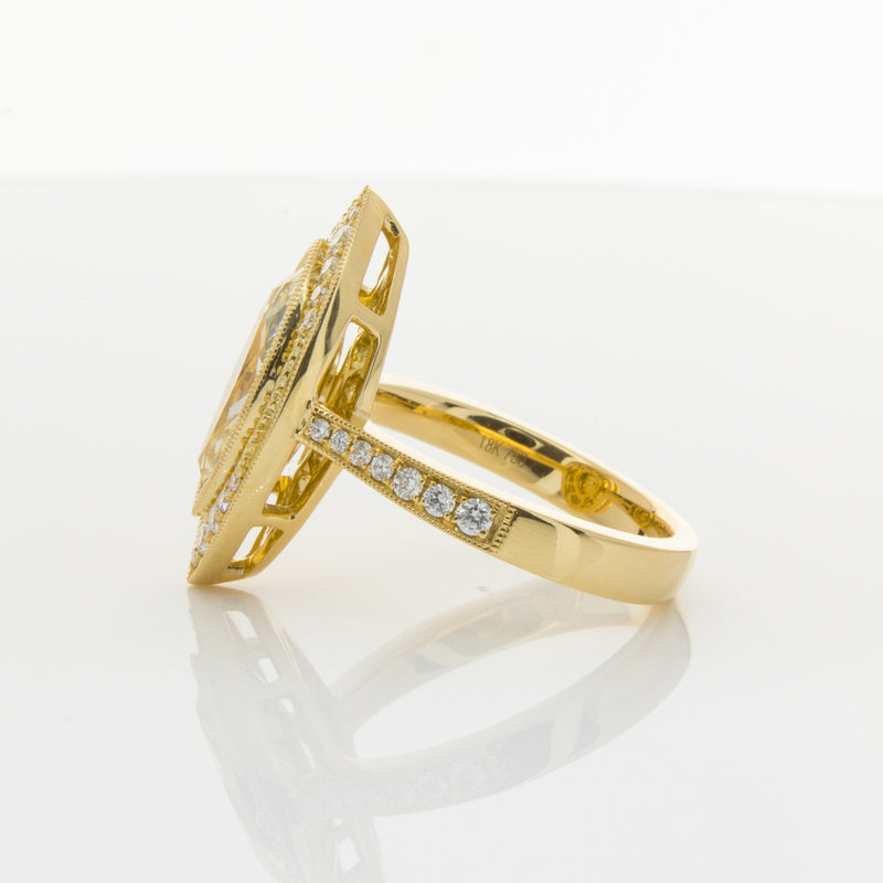 18ct Yellow Gold Yellow Diamond Ring-Ring-Walker & Hall
