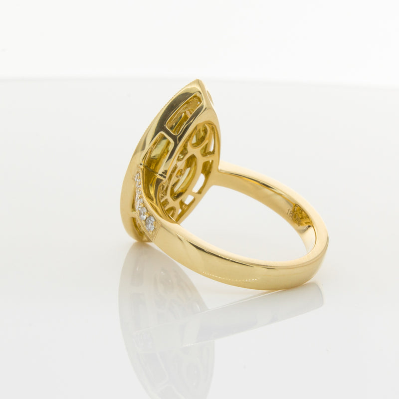 18ct Yellow Gold Yellow Diamond Ring-Ring-Walker & Hall