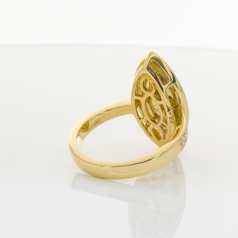 18ct Yellow Gold Yellow Diamond Ring-Ring-Walker & Hall