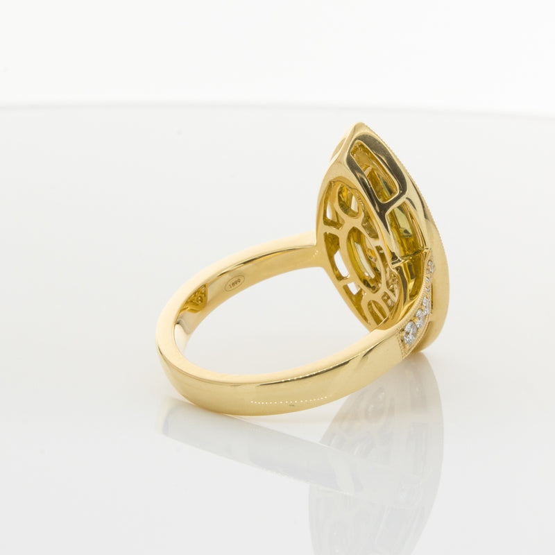 18ct Yellow Gold Yellow Diamond Ring-Ring-Walker & Hall