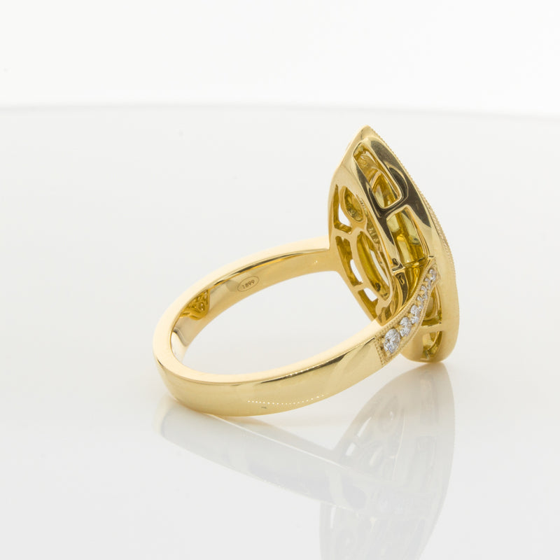 18ct Yellow Gold Yellow Diamond Ring-Ring-Walker & Hall