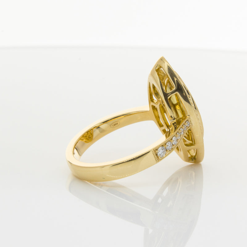 18ct Yellow Gold Yellow Diamond Ring-Ring-Walker & Hall