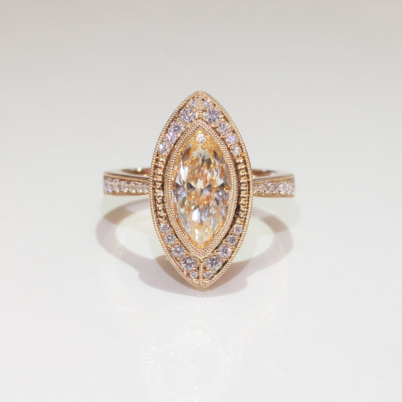 18ct Yellow Gold Yellow Diamond Ring-Ring-Walker & Hall