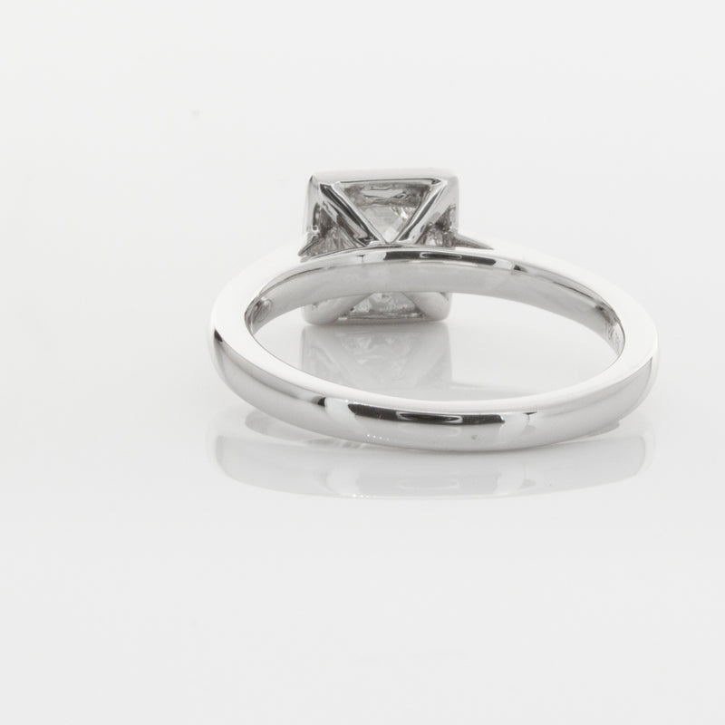 18ct White Gold .52ct Princess Cut Diamond Windsor Ring-Ring-Walker & Hall