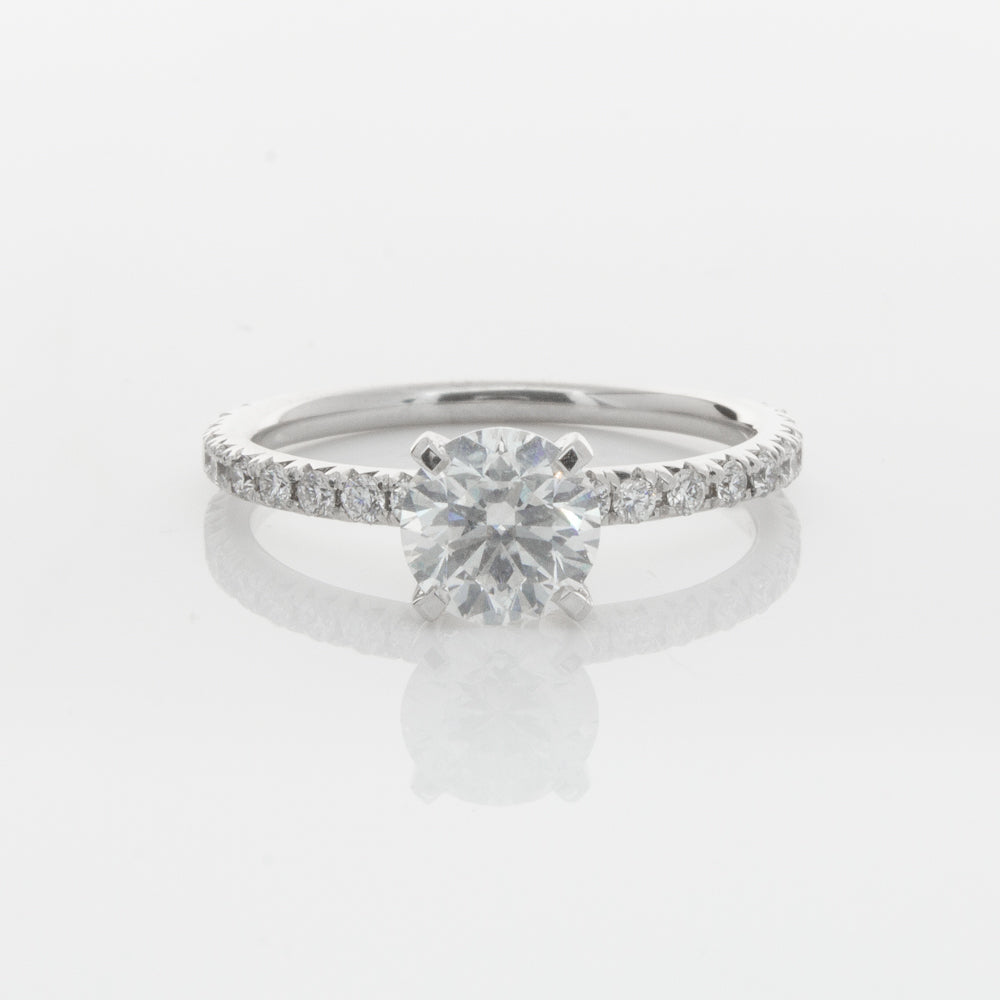 18ct White Gold 1.01ct Diamond Comet Ring-Ring-Walker & Hall