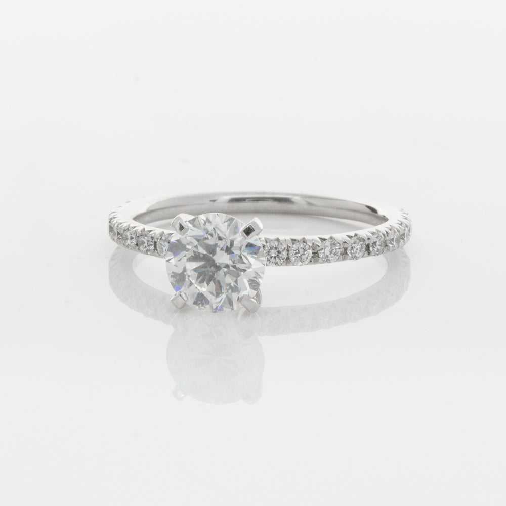 18ct White Gold 1.01ct Diamond Comet Ring-Ring-Walker & Hall