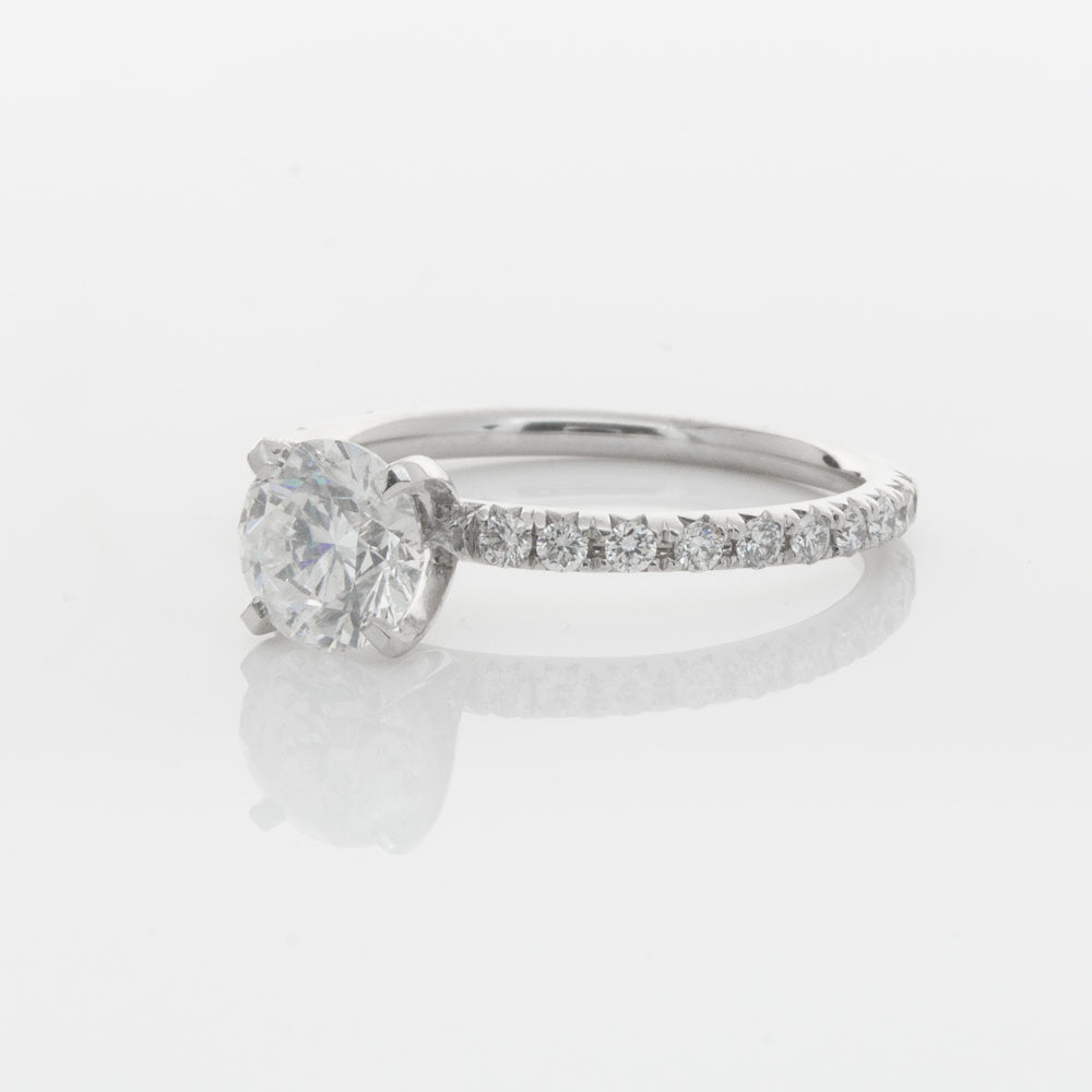 18ct White Gold 1.01ct Diamond Comet Ring-Ring-Walker & Hall