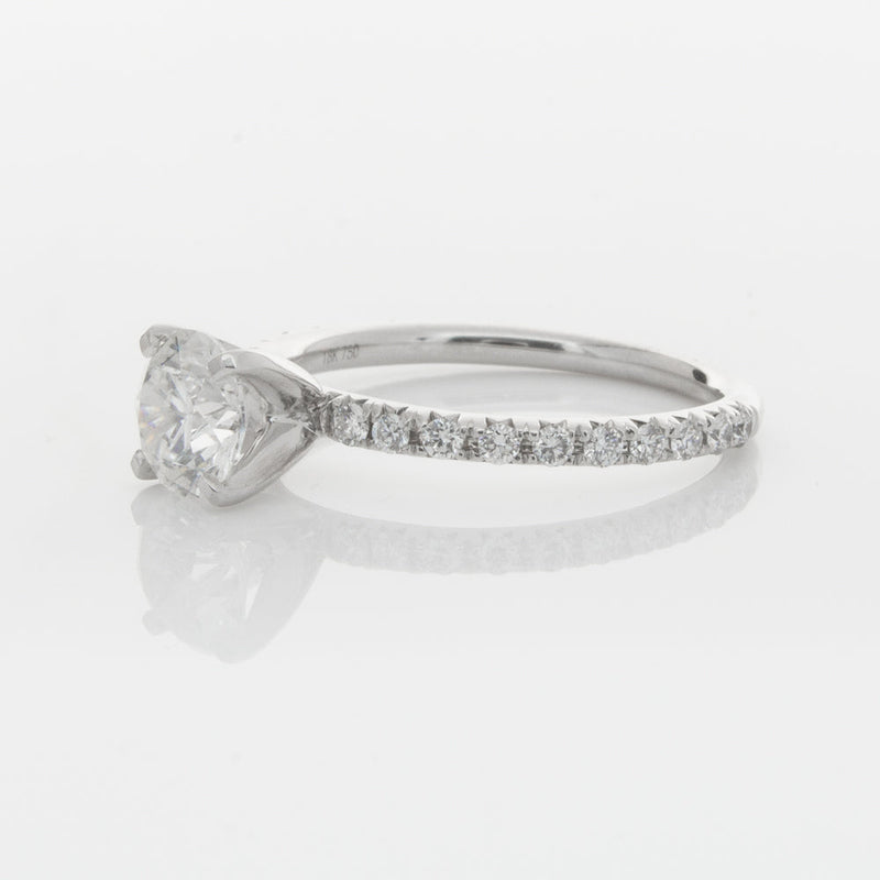 18ct White Gold 1.01ct Diamond Comet Ring-Ring-Walker & Hall