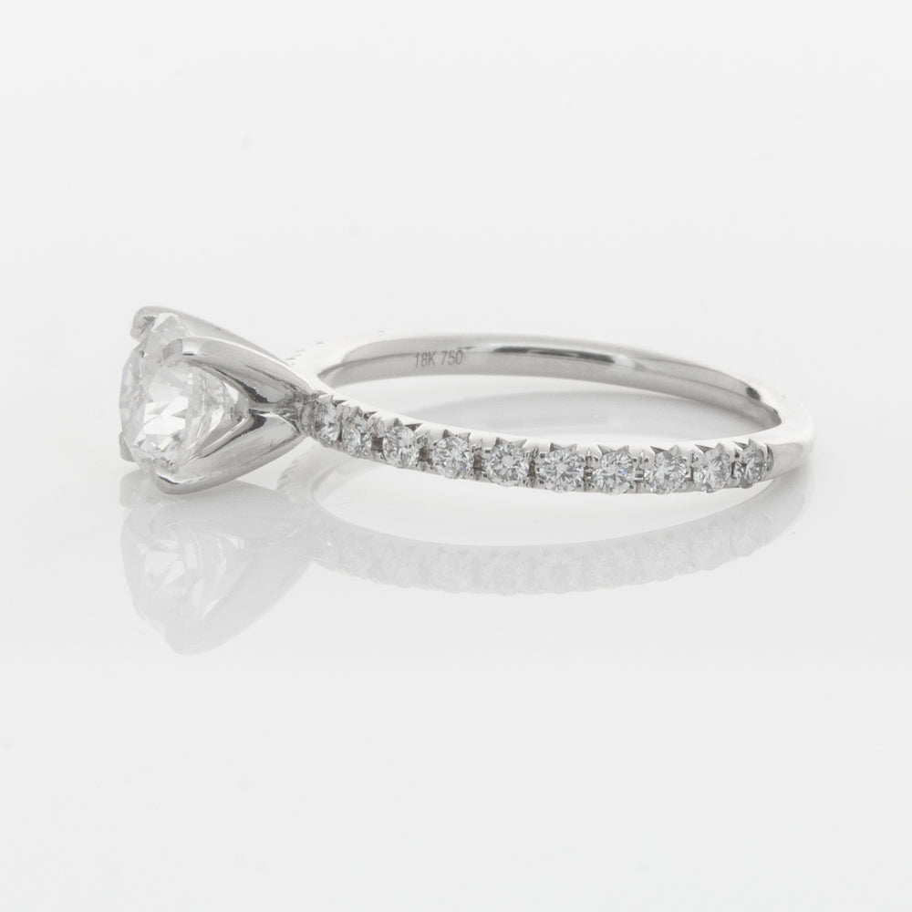 18ct White Gold 1.01ct Diamond Comet Ring-Ring-Walker & Hall