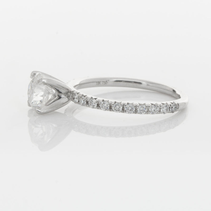 18ct White Gold 1.01ct Diamond Comet Ring-Ring-Walker & Hall