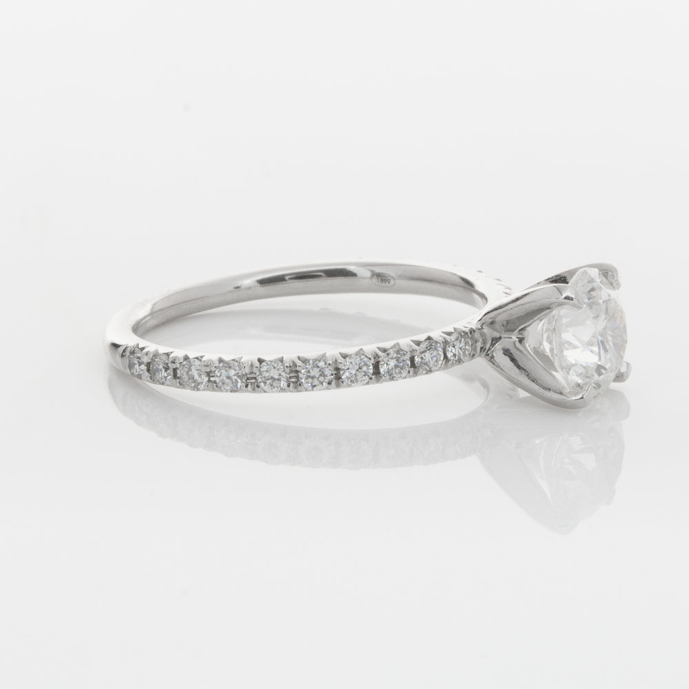 18ct White Gold 1.01ct Diamond Comet Ring-Ring-Walker & Hall