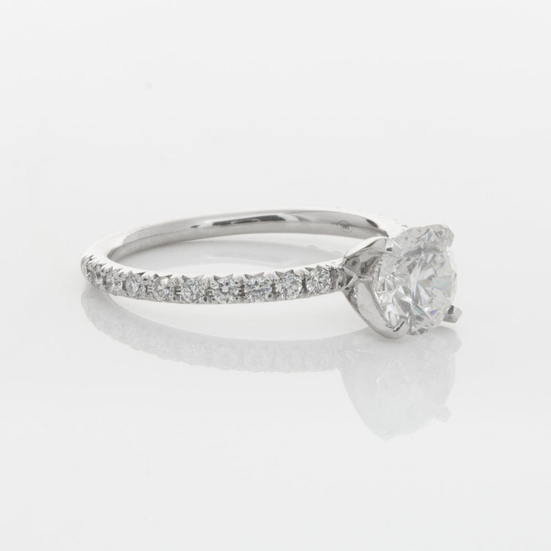 18ct White Gold 1.01ct Diamond Comet Ring-Ring-Walker & Hall