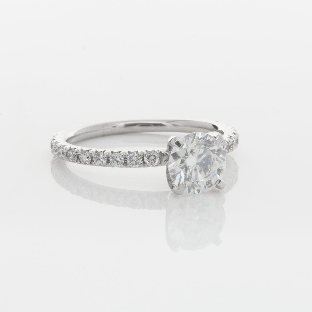 18ct White Gold 1.01ct Diamond Comet Ring-Ring-Walker & Hall