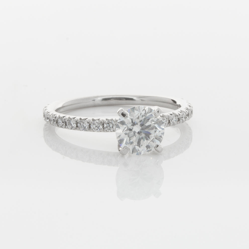 18ct White Gold 1.01ct Diamond Comet Ring-Ring-Walker & Hall