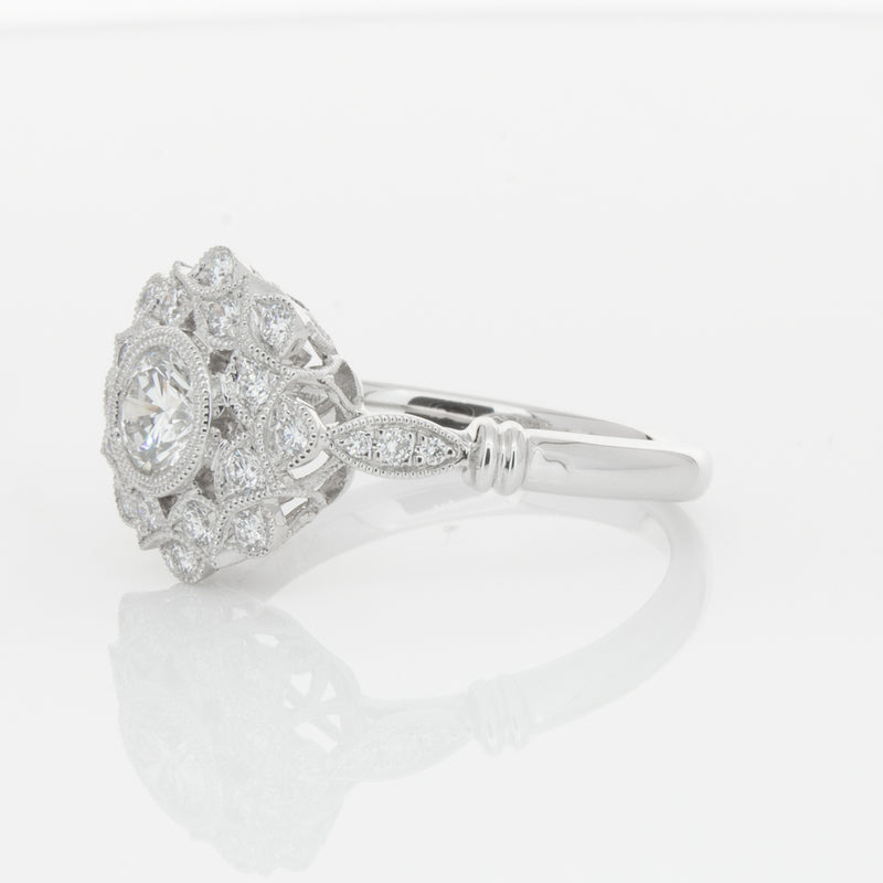 18ct White Gold .50ct Diamond Mayfair Ring-Ring-Walker & Hall