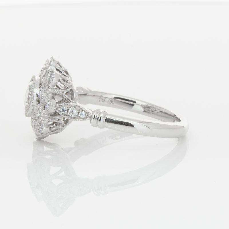 18ct White Gold .50ct Diamond Mayfair Ring-Ring-Walker & Hall