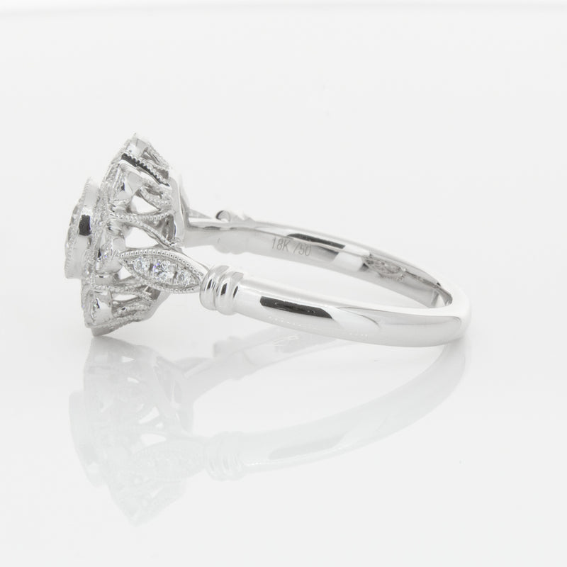 18ct White Gold .50ct Diamond Mayfair Ring-Ring-Walker & Hall