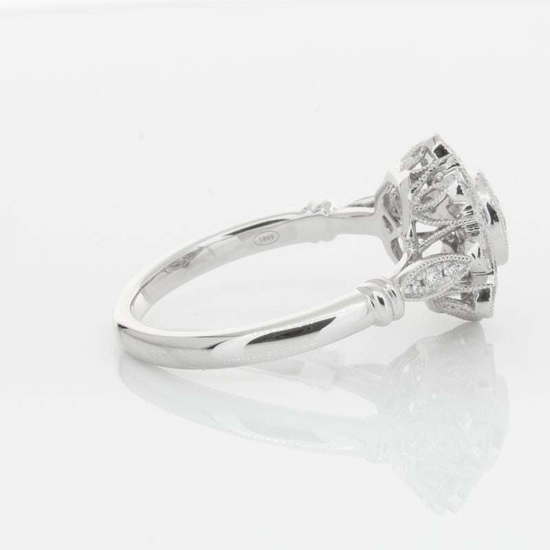 18ct White Gold .50ct Diamond Mayfair Ring-Ring-Walker & Hall