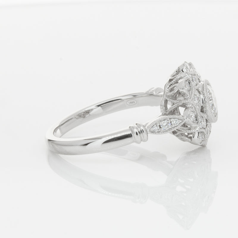 18ct White Gold .50ct Diamond Mayfair Ring-Ring-Walker & Hall