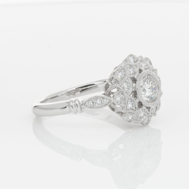 18ct White Gold .50ct Diamond Mayfair Ring-Ring-Walker & Hall