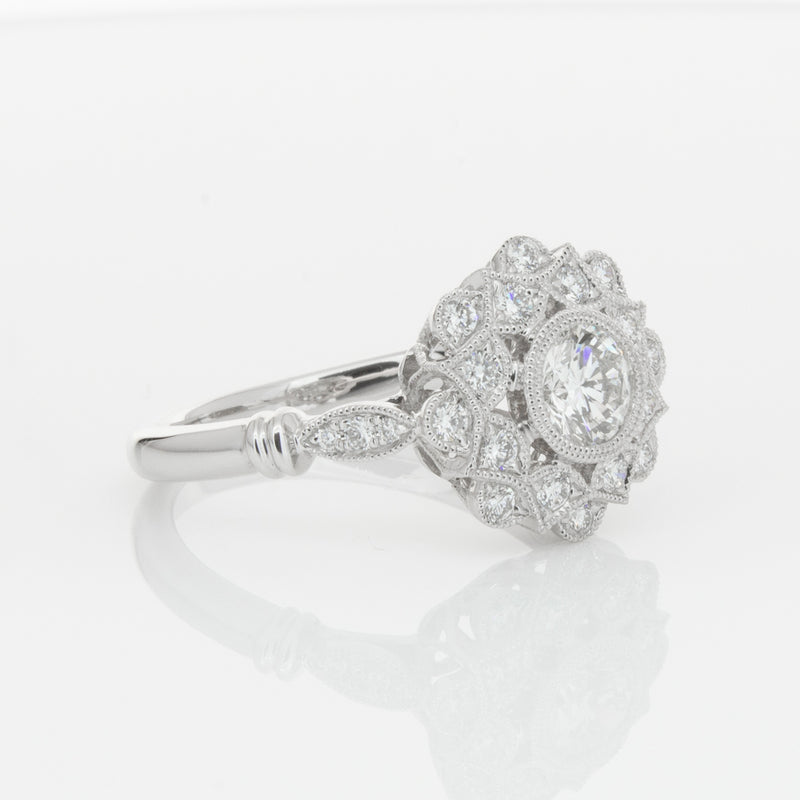 18ct White Gold .50ct Diamond Mayfair Ring-Ring-Walker & Hall