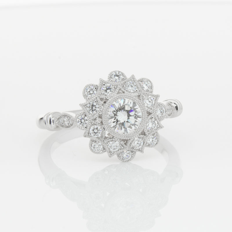 18ct White Gold .50ct Diamond Mayfair Ring-Ring-Walker & Hall