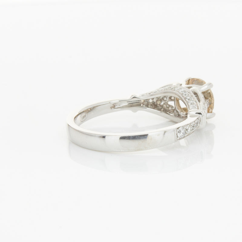 18ct White Gold Mocha Diamond Ring-Ring-Walker & Hall