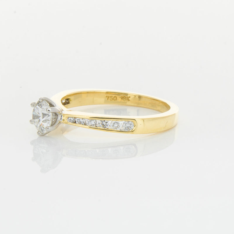 18ct Yellow Gold .50ct Diamond Avalon Ring-Ring-Walker & Hall