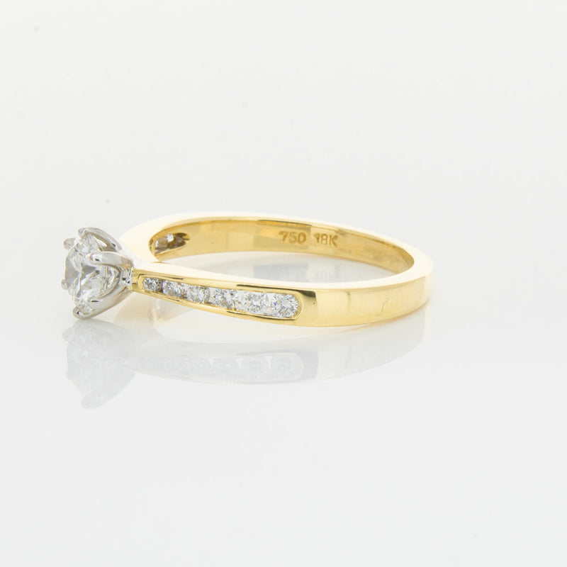 18ct Yellow Gold .50ct Diamond Avalon Ring-Ring-Walker & Hall