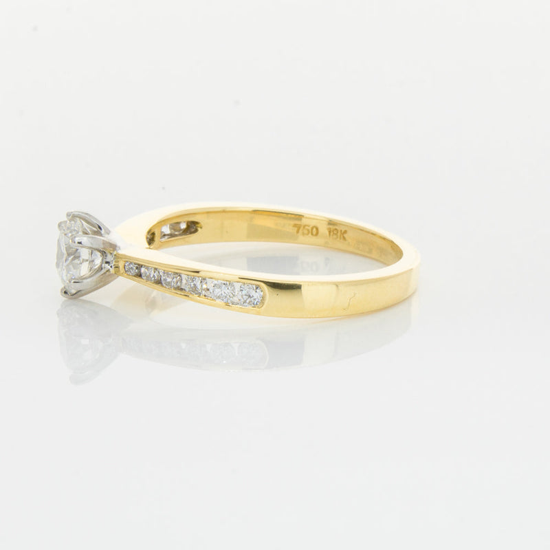 18ct Yellow Gold .50ct Diamond Avalon Ring-Ring-Walker & Hall