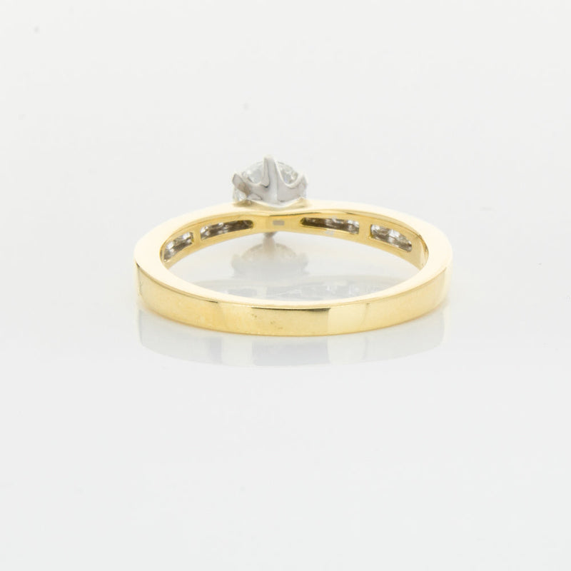 18ct Yellow Gold .50ct Diamond Avalon Ring-Ring-Walker & Hall