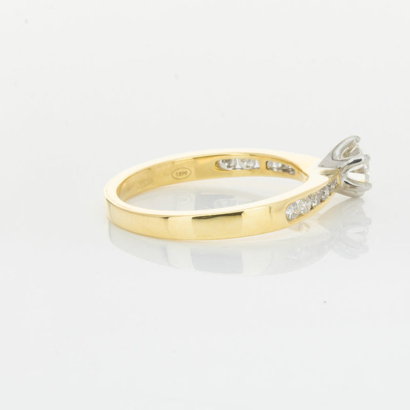 18ct Yellow Gold .50ct Diamond Avalon Ring-Ring-Walker & Hall