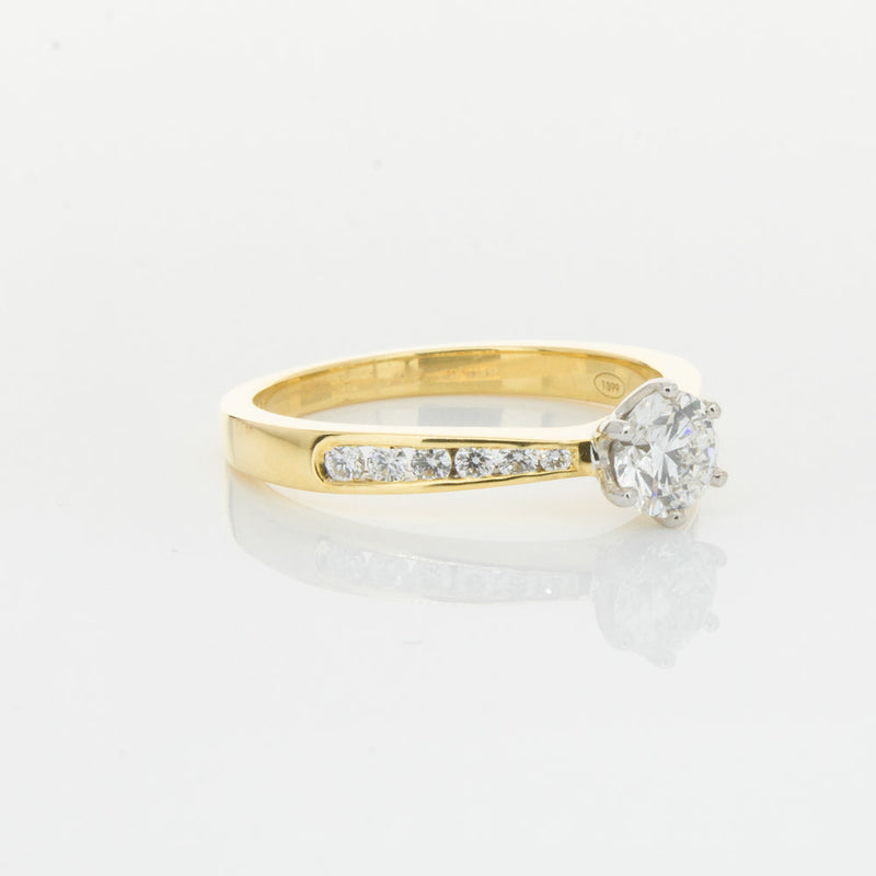 18ct Yellow Gold .50ct Diamond Avalon Ring-Ring-Walker & Hall