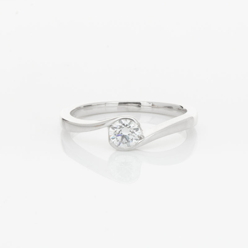 Platinum Diamond Embrace Ring-Ring-Walker & Hall