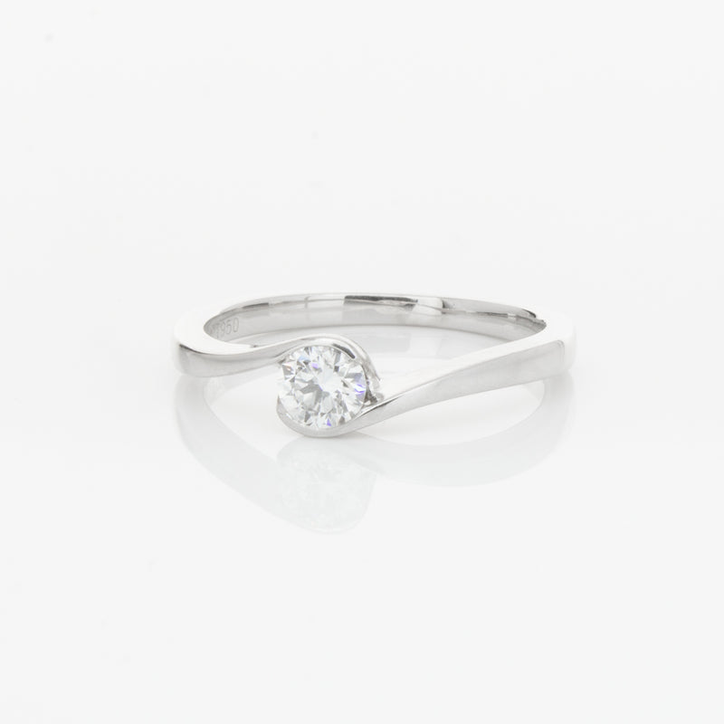 Platinum Diamond Embrace Ring-Ring-Walker & Hall