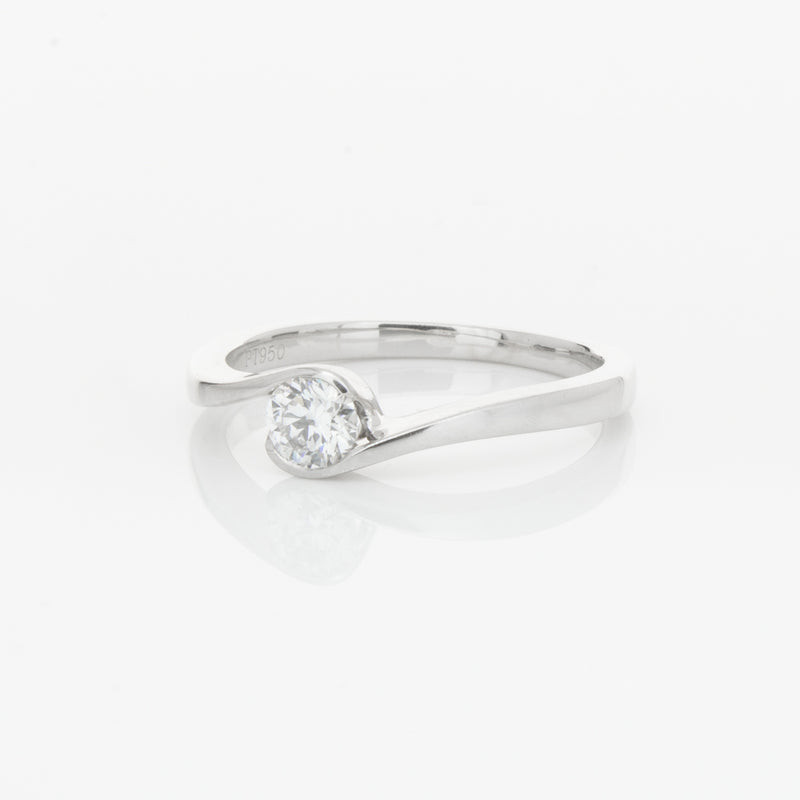 Platinum Diamond Embrace Ring-Ring-Walker & Hall