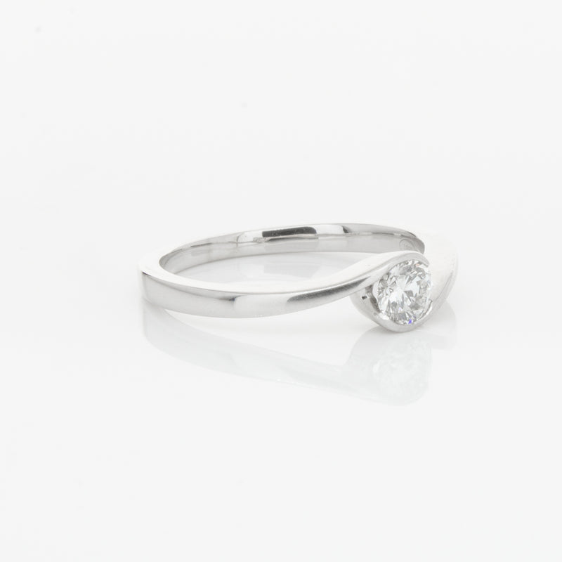 Platinum Diamond Embrace Ring-Ring-Walker & Hall